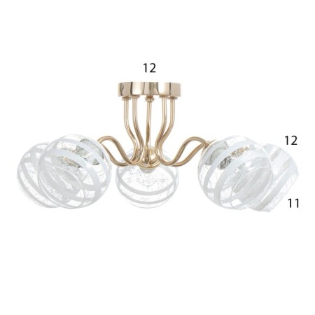 Aurika chandelier 5he27 40W gold 55x55x27 cm Bayerlux-3