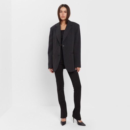 Women's jacket with a cut on the back mist size l-xl, color black-5