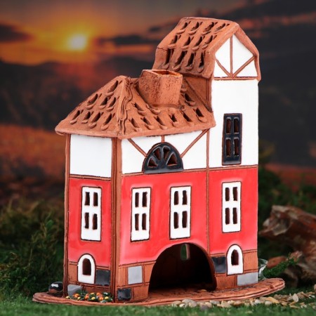 Aroma lamp house "Krantz", 15 cm, handmade-7