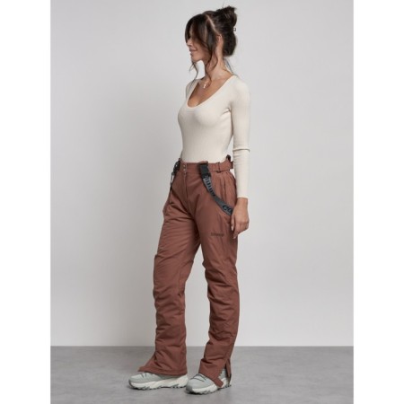 Semi -combinezone ski insulated female winter, size 48, brown color-19