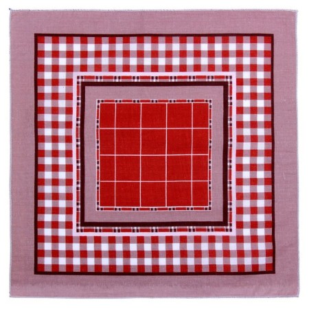 Men's handkerchiefs "Ethel" size 30x30 cm, (set 12 pcs,) brown color, MIX drawing-6