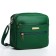 Bag Cross-Bodi with a zipper, green color