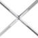 Connector X-shaped flum, white color
