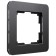 Frame W0012608, 1 Platinum socket, black aluminum