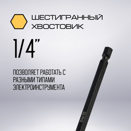 Bit Tundra Profi, Torsion, steel S2, PH2 x 150 mm, PVC chechol-3