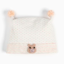 A cap for a girl, the color is light pink, size 40-42