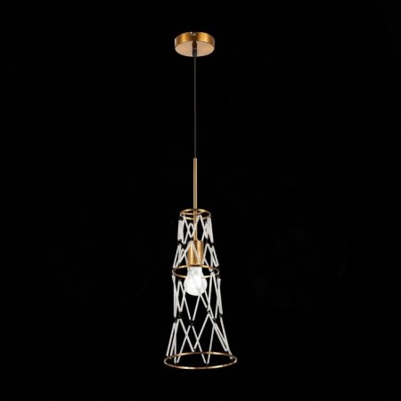 Suspension lamp ST LUCE. SL1016.203.01. Narrio. 1x60 W, E27, 18x18 cm, golden color-6