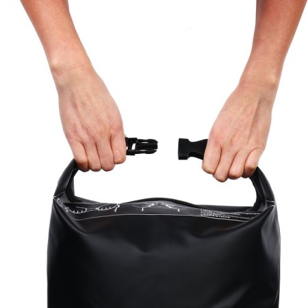 Yugana hairshome, PVC, waterproof 15 liters, one belt, black-11