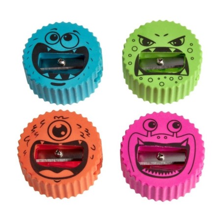 Ластик с точилкой FunGraphix Monsters, МИКС-1