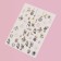 New Year! Nail stickers "Snowman", metallized