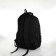 Youth backpack from textiles on lightning, 5 pockets, black/green color