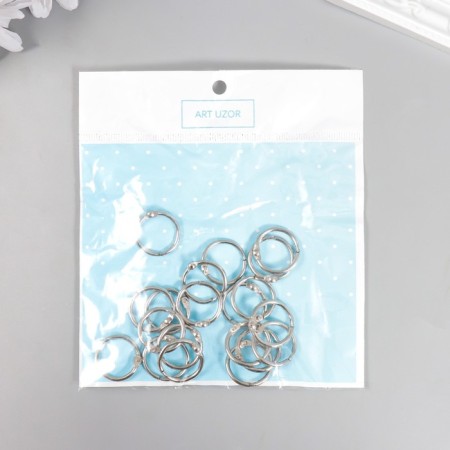 Rings for creativity (photo albums) "silver" int. D = 1.5 cm external. D = 2 cm nr 20 pcs-6