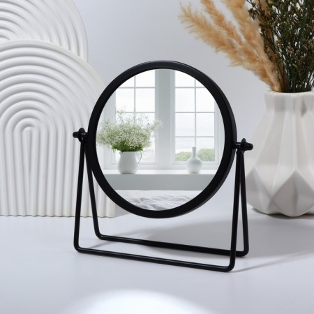 Bohemia desktop mirror, D mirror surface 14.5 cm, black color-2