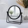 Bohemia desktop mirror, D mirror surface 14.5 cm, black color