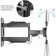 Black Black Black 32 "-65" Max.35kg, wall turn and slope bracket
