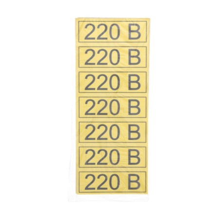 The sticker of the electrical safety sign "220 V" 35x100 mm REXANT 70pcs.-2