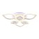 LED ceiling LED with Ambrella Light, Ice, FA282, 6XLED, 116 W, 8700LUM, 3000-6400K, white color.