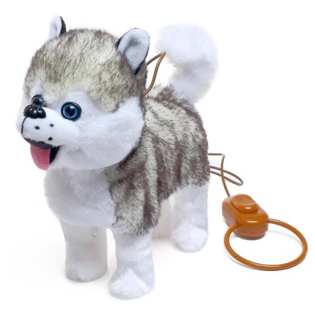 Interactive dog "My Husky" walks, barking, sings a song, wags, tail