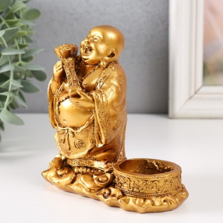 Souvenir Polystone candlestick per 1 candle d = 3.7 cm "Cash Hote" 12x6x12 cm-3