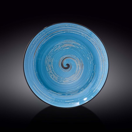 Deep plate Wilmax England Spiral, D = 28.5 cm, 500 ml, blue color