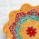 Largan Rishtan ceramics "Flowers", 40 cm, corrugated