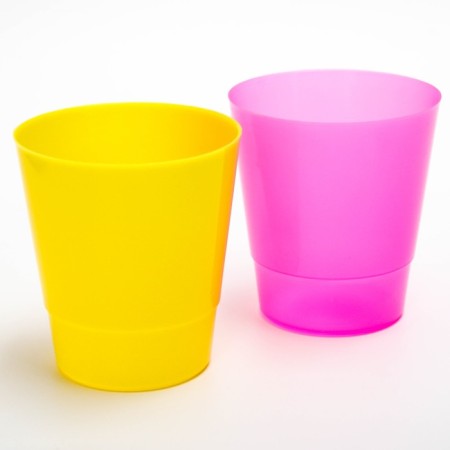A glass 200 ml, children's, color mix-5