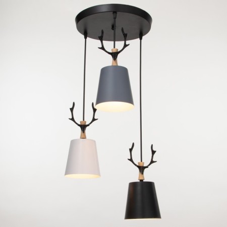 Lamp 2705/3 E27 40W black-white-gray 30x30x13-90 cm-1
