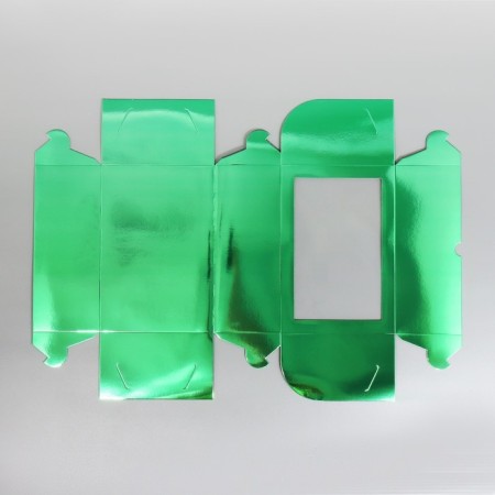 Capcake box, confectionery packaging with a window, 6 cells "Light green", 25 x 17 x 10 cm-6