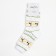 Women's terry socks "Norway", white color, size 23-25