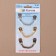 Clothing chain, 3 pcs, silver/gold/antique color