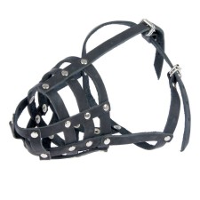 Muzzle Leather Zononic No. S, Stafford (length on the nose 9.5 cm, muzzle 32 cm), mix
