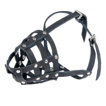 Muzzle Leather Zononic No. S, Stafford (length on the nose 9.5 cm, muzzle 32 cm), mix