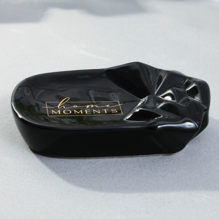 A set of bathroom accessories "Home Moments", 3 items, a dispenser, a glass, a soap dish-7