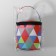 The triangory-triangle bag, 1 eyelet, d = 14 × 14.5 cm, color colorful color