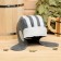 Bath cap "Tanker", felt, white-gray