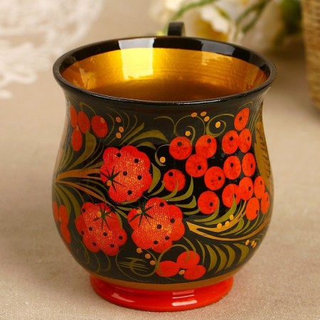 Mug "Sokovo", 9 × 9 cm, Khokhloma, mix-9