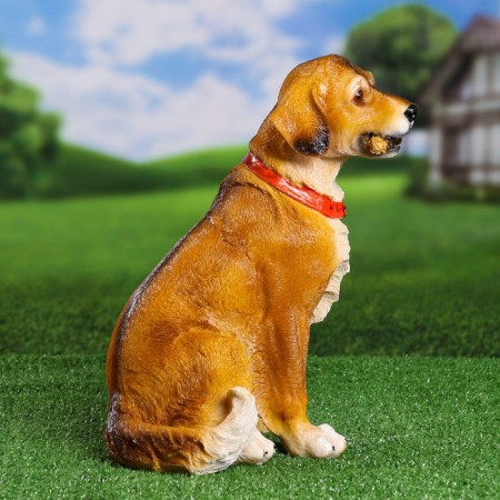 Garden figure "Labrador Red" 37x28x20cm-2