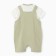 A set for a newborn (T-shirt, overalls), white color/khaki, height 68-70 cm