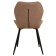 Chair "Dora y", velor tenerife cinnamon / black metal