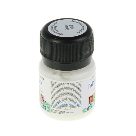 Glass paint stained glass ZHK Decola, 20 ml, white, 4226104-1