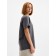 Women's T-shirt with rhinestones Mist, gray, r.-r. L.