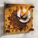 Wall clock: kitchen, "coffee", silent, 20 x 26 cm