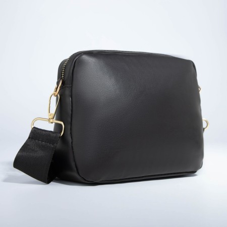 Bag Cross-Bodi with a zipper, black color-1