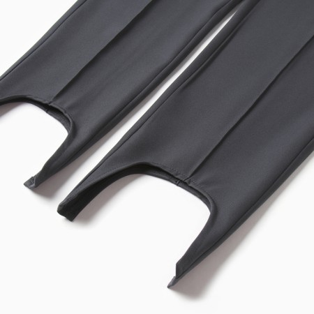 Pants with Minaku shutters: Casual Collection dark gray, river 48-6