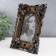 Photo frame Polystone 10x15 cm "Emanuel" aged gold with silver 23x18.5 cm