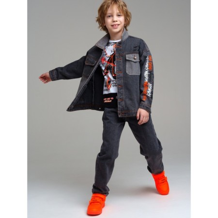 Denim jacket for a boy PlayTode, height 170 cm-3