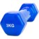 Rubberized dumbbells Bradex SF 0164, blue, 3 kg