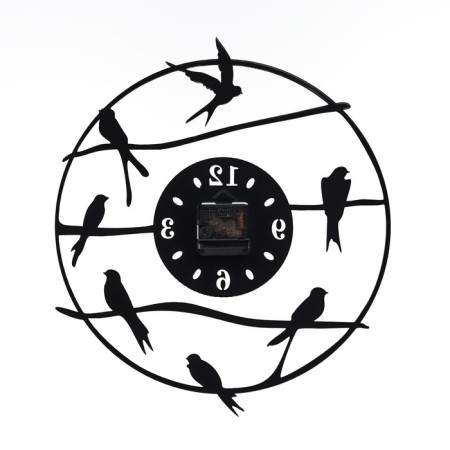 Wall of metal "birds", silent, d-40 cm, aa-4