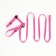 Kit for cats, width 1 cm, Osh 16.5-27 cm, fire 21-35 cm, leash 120 cm, pink