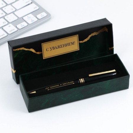 Pen in the gift box "The best teacher in the world", plastic, blue paste, writing 1mm node-8
